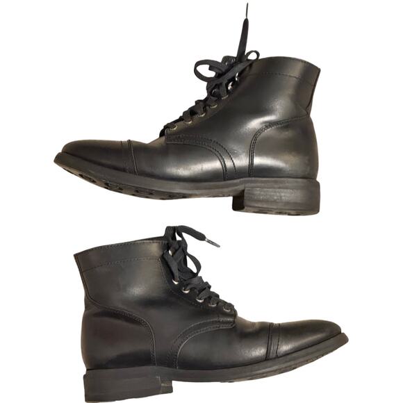 Thursday boots & Co. Cap Toe black men\'s leather Lace up boots - size 8 main image 6
